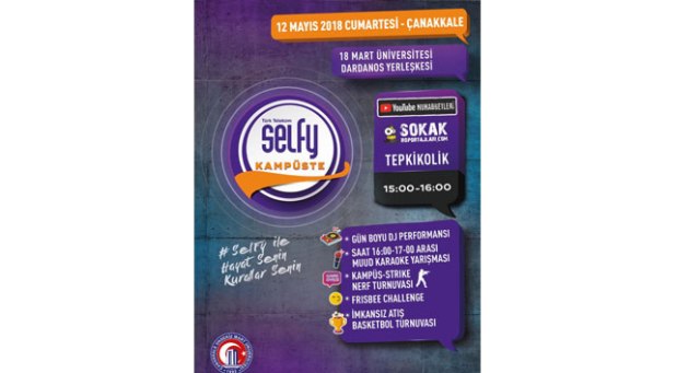 Türk Telekom Selfy, 18 Mart Üniversitesi’nde gençlerle buluşuyor