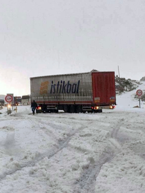 Alacabel'de dolu ulaşımı olumsuz etkiledi