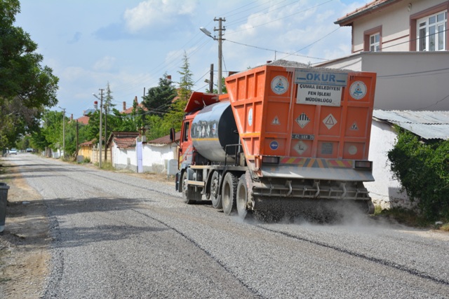 Çumra'da asfalt çalışmaları