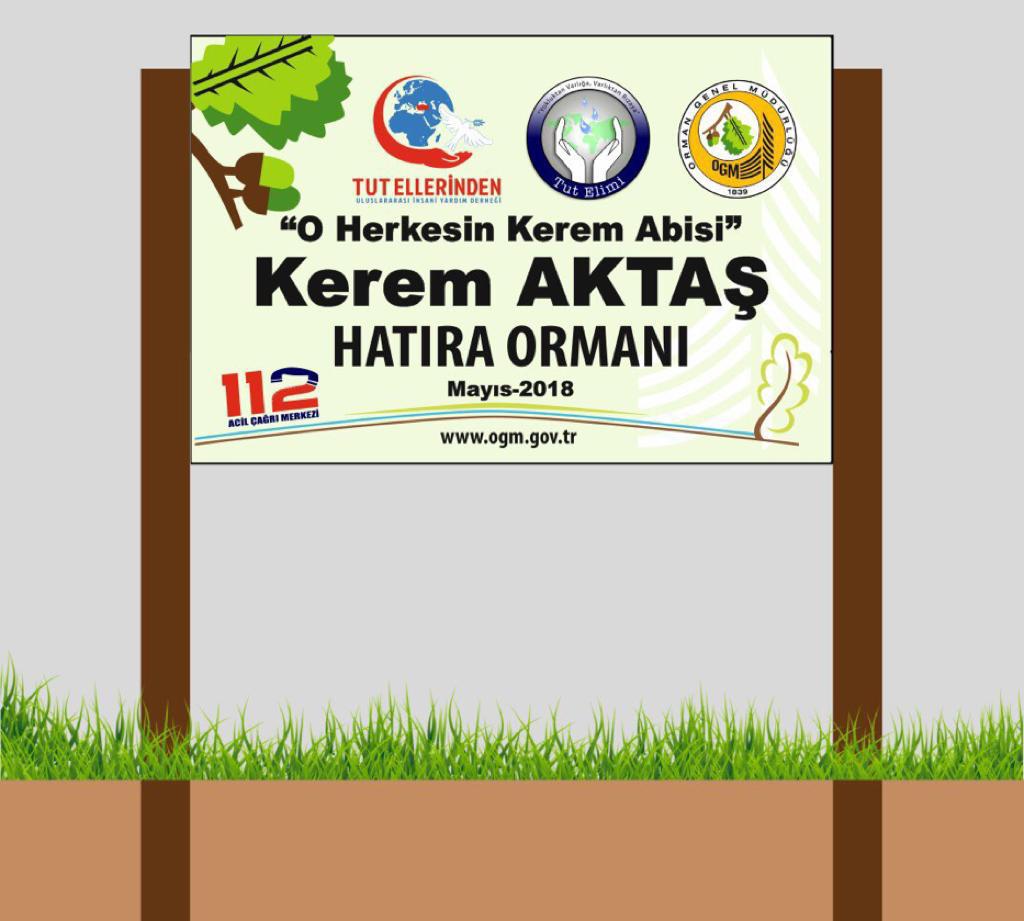 Kerem Aktaş’a hatıra ormanı