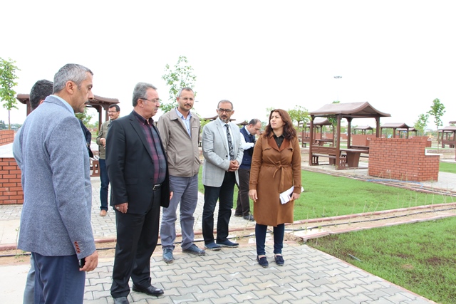 Başkan Hançerli Karaaslan Piknik Bahçesinde İncelemelerde Bulundu
