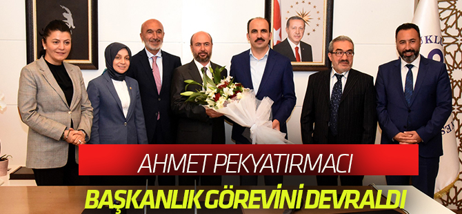 Selçuklu Belediye Başkanı Ahmet Pekyatırmacı görevi devraldı