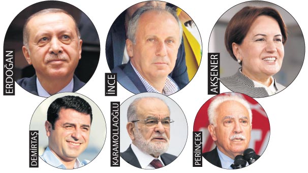 Cumhurbaşkanı adaylarının pusuladaki yeri belli oldu