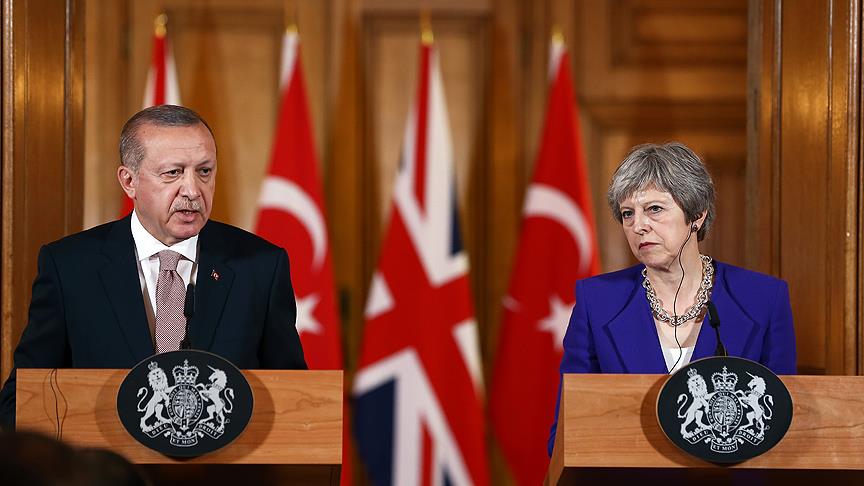 Erdoğan-May ortak basın toplantısı