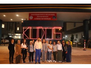 KYK yurtlarındaki öğrenciler İsrail'i protesto etti