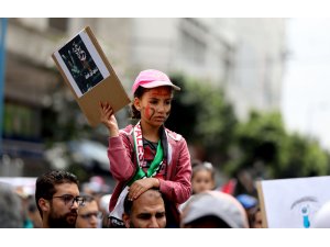 Fas'ta "Büyük Dönüş Yürüyüşü"ne destek gösterisi