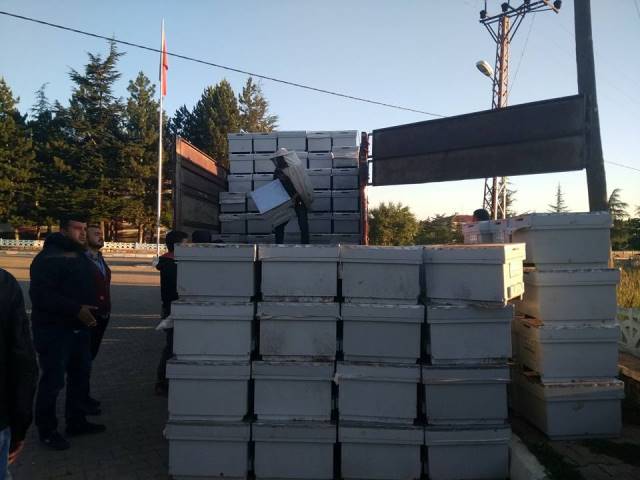 Beyşehir'de çiftçilere bal kovanı ve ekipmanı desteği