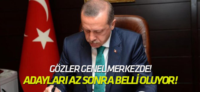 AK Parti milletvekili adayları az sonra belli oluyor! İşte son kulis bilgiler...