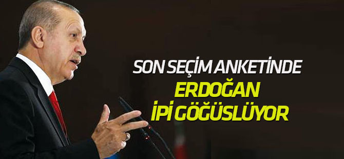 Son Seçim Anketinde Erdoğan Yüzde 51'le İpi Göğüslüyor