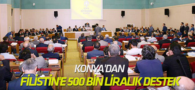 Konya'dan Filistin'e 500 bin liralık destek