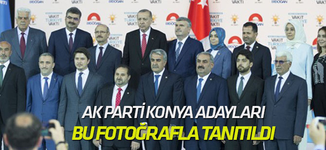 Konya adayları böyle poz verdi