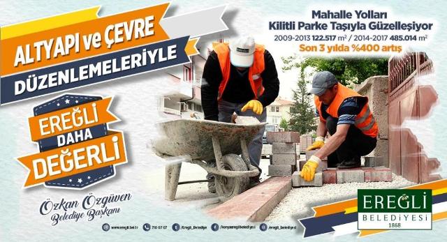 Yapılan hizmetlerle Ereğli daha değerli