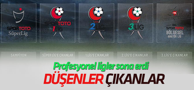 Profesyonel liglerde heyecan sona erdi