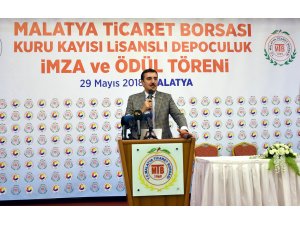 Kuru kayısıda ilk lisanslı depo için imzalar atıldı