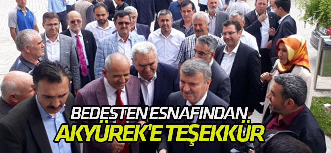 Bedesten esnafından Akyürek'e teşekkür