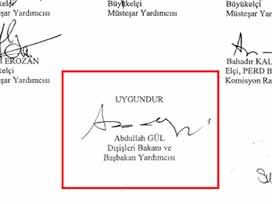 Gül'ün sahte imzası ile ateşe atanmış!