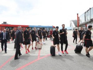 A Milli Futbol Takımı Moskova'da