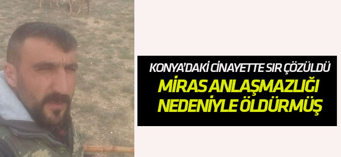 Kardeşini miras anlaşmazlığı nedeniyle öldürmüş