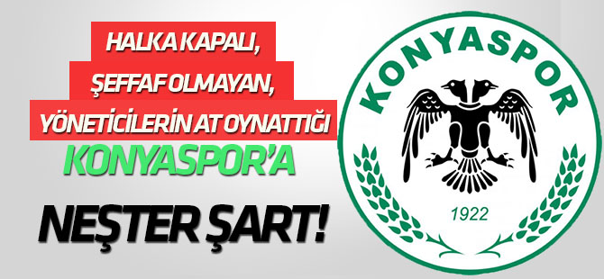 Konyaspor'a Neşter Şart!