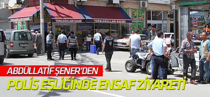 Abdüllatif Şener, Beyşehir'de esnafı ziyaret etti