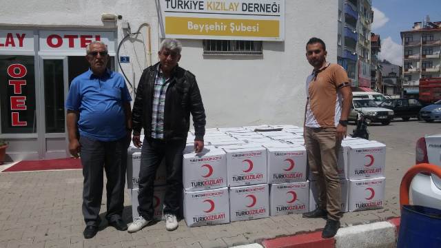 Beyşehir'de Kızılay'dan ramazan yardımı
