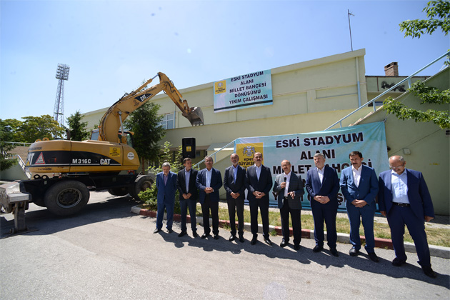 Millet Bahçesi için ilk yıkım Konya'da başladı