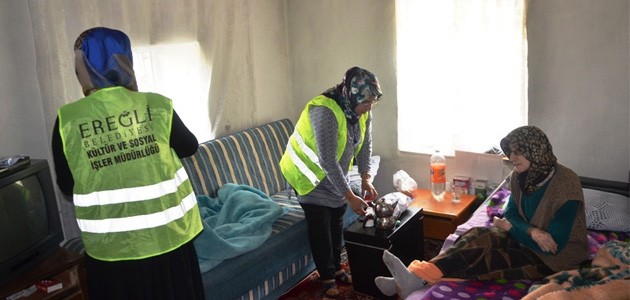 Ereğli’de evde bakım hizmeti takdir topluyor