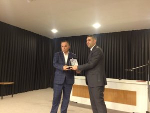 Bozkır'da okul idarecilerine plaket verildi