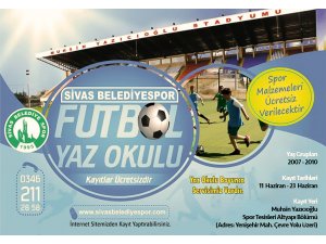 Sivas Belediyespor, futbol yaz okulu açacak