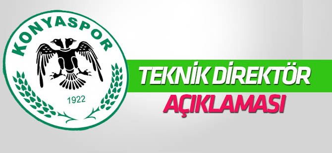Konyaspor'dan teknik direktör açıklaması