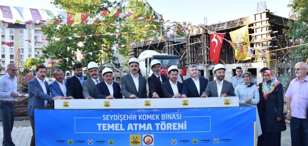 Seydişehir KOMEK binasının temeli atıldı