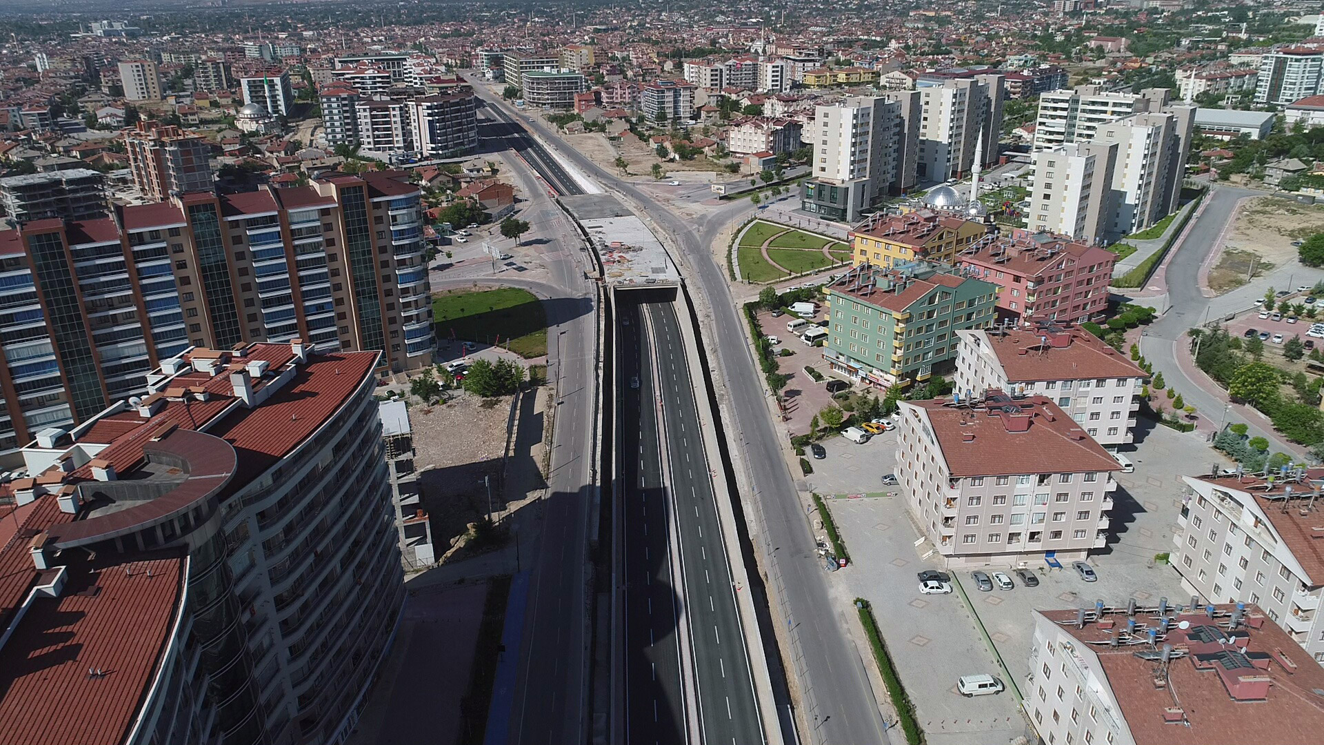 Konya'da 4 yeni köprülü kavşaktan da alttan geçiş verildi