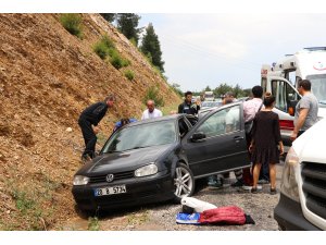 Denizli'de trafik kazası: 2 yaralı