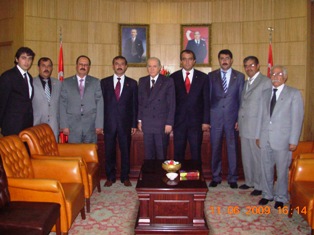 Çumralı başkanlardan Bahçeli’ye ziyaret