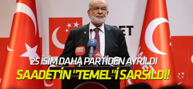 Saadet'in "Temel"i sarsıldı! O isim de istifa etti