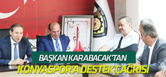 Karabacak'tan Konyaspor'a destek çağrısı