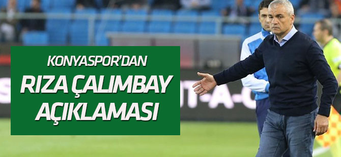 Konyaspor'dan Rıza Çalımbay açıklaması