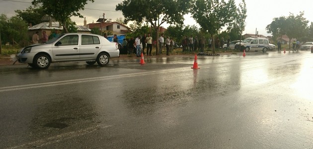 Konya'da otomobilin çarptığı yaya öldü