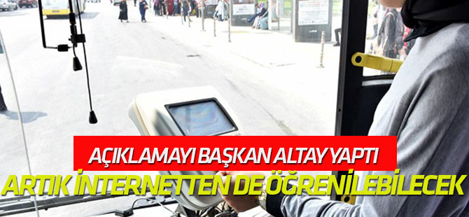Başkan Altay açıkladı: Elkart bakiyeleri artık internetten de öğrenilebiliyor