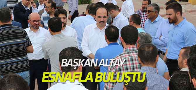 Başkan Altay BÜSAN Sanayi Camii’nde esnafla buluştu