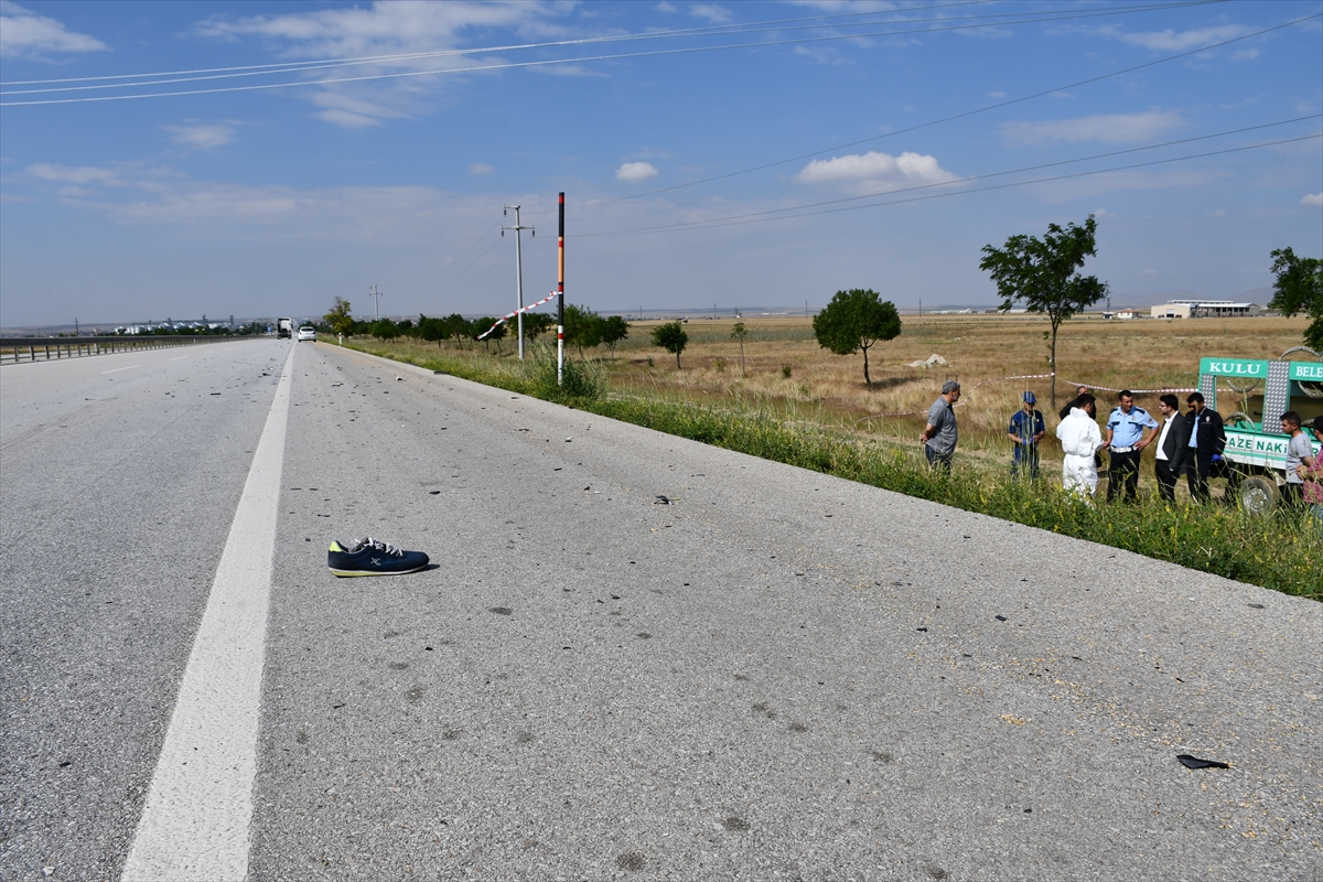 Konya'da otomobilin çarptığı yaya öldü