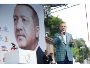 Cumhurbaşkanı Erdoğan, Eyüpsultan'da halka seslendi