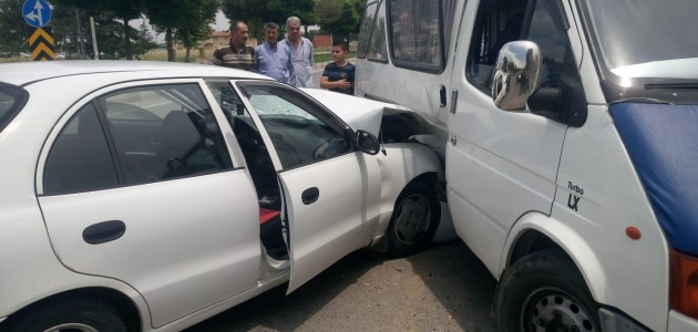 Akşehir'de trafik kazası: 1 yaralı
