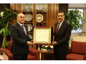 Bakan Tüfenkci, Azerbaycan Gümrük Komitesi Başkanı Mehdiyev'i kabul etti