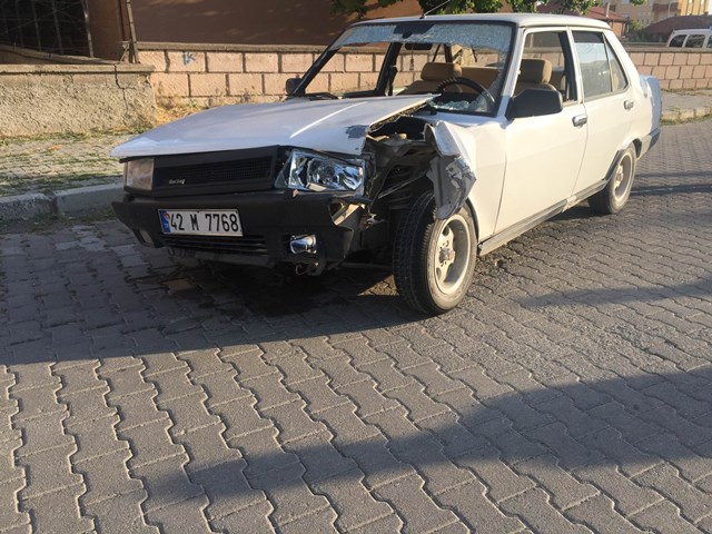 Direğe çarptı