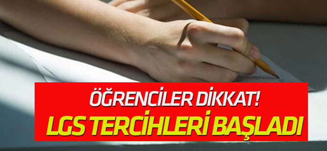 Liselere geçiş tercihleri başladı
