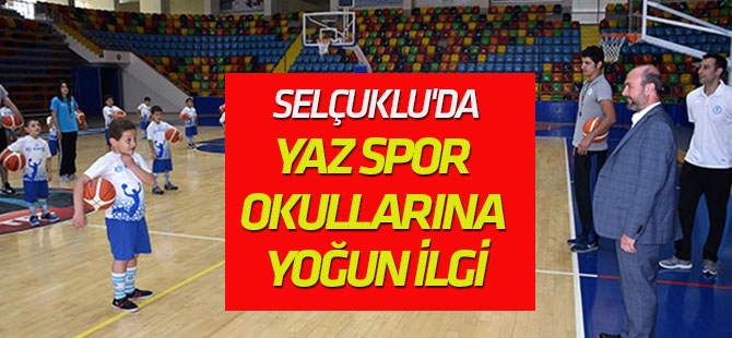 Selçuklu'da yaz spor okullarına yoğun ilgi