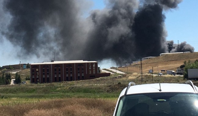 Ankara'da fabrika yangını!