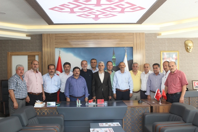 Muhtarlardan Başkan Gün’e ziyaret