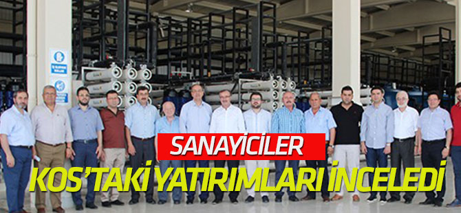 Sanayiciler KOS’taki yatırımları yerinde inceledi